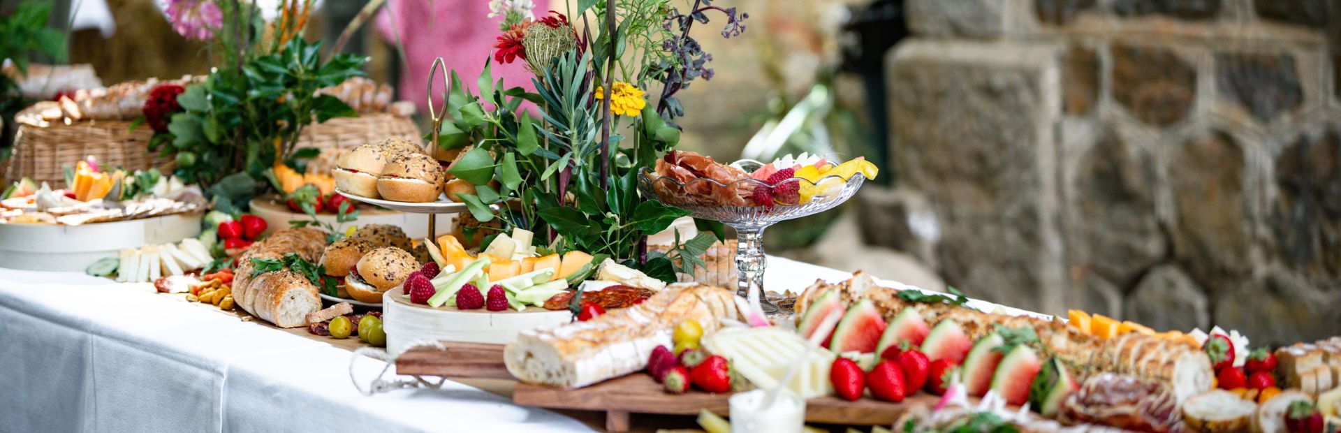 Le buffet d'un Brunch